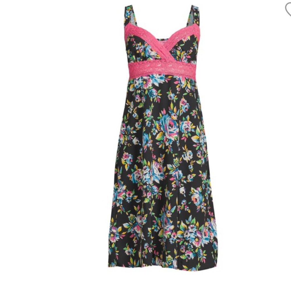 Betsey Johnson Painted Nostalgia Floral Dress Size Medium - Picture 3 of 11